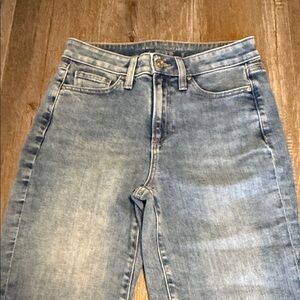 Chico's High-Rise Straight Leg Crop Light Wash Women's Jeans